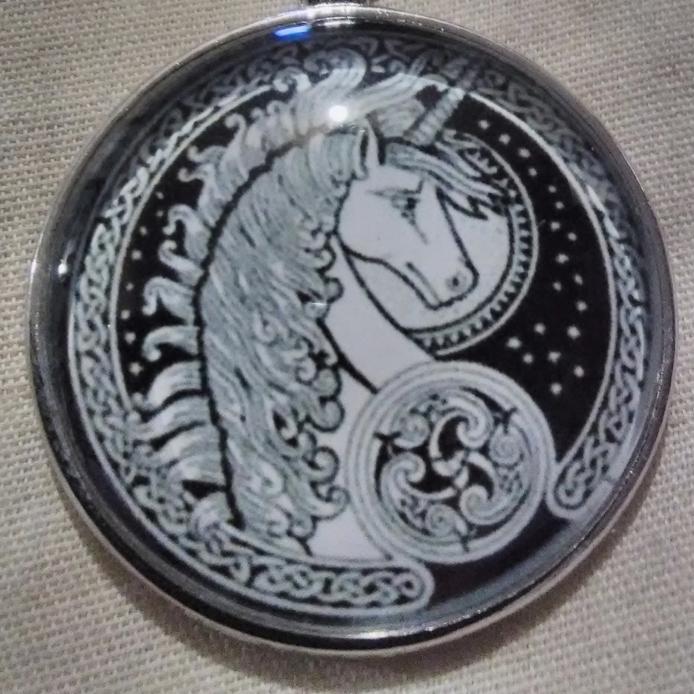New, Unicorn Cabochon Necklace